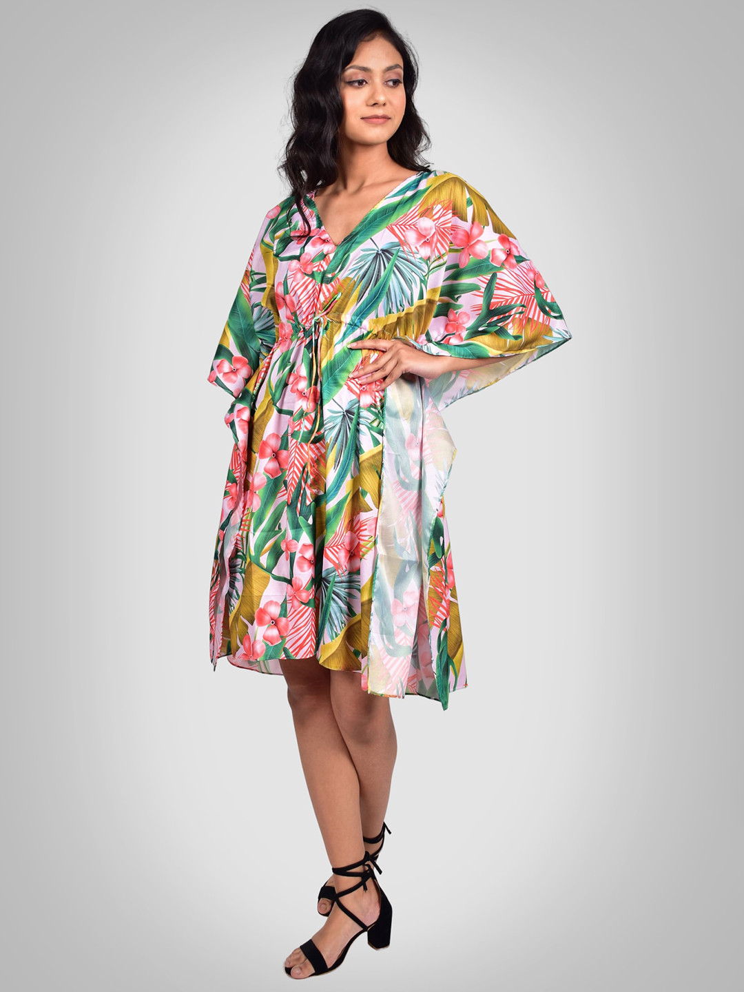 

Rajoria Instyle Digital Printed Kaftan Swimwear, White