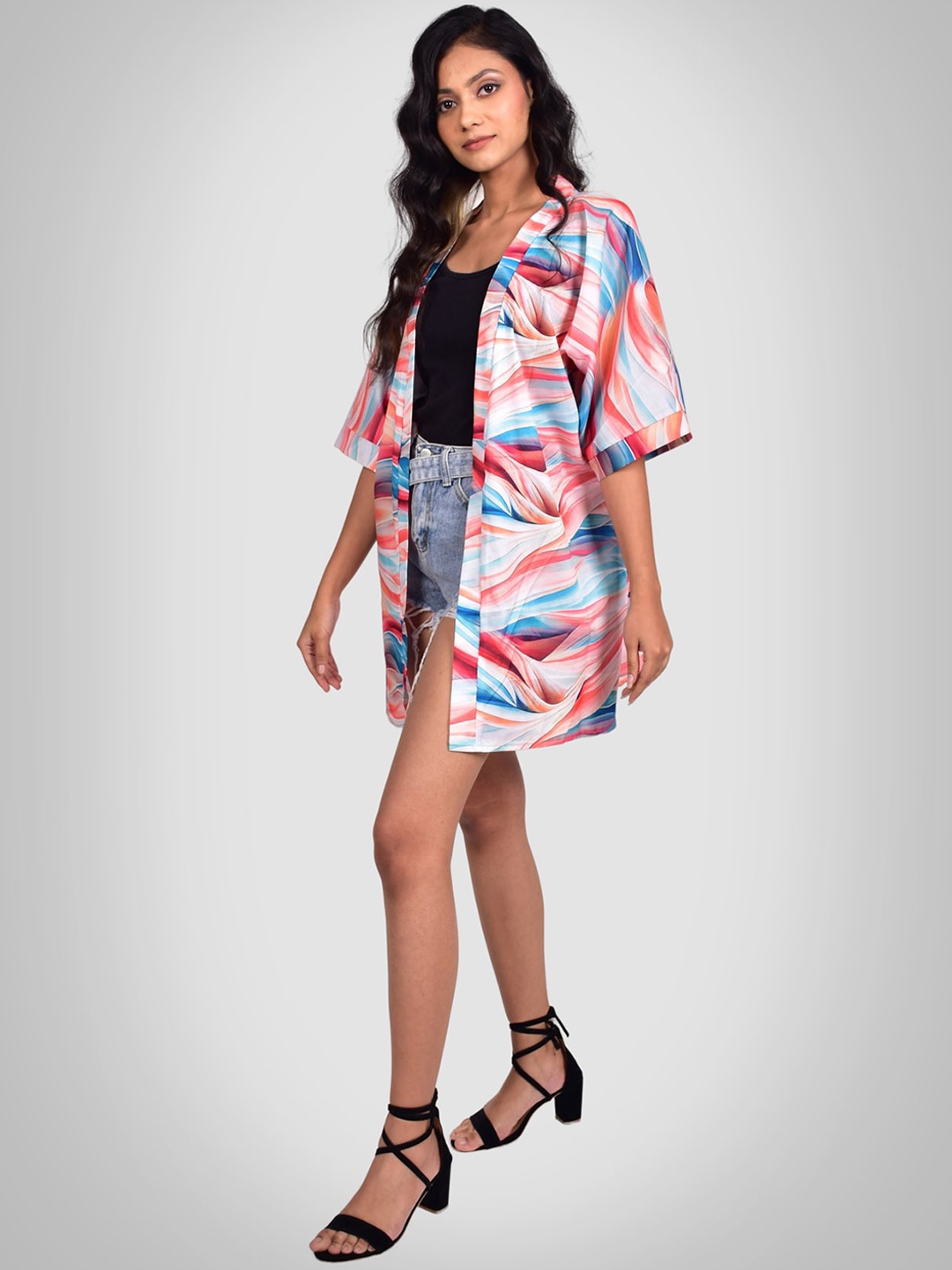 

Rajoria Instyle Women Digital Printed Cover-Up Swimwear, Multi