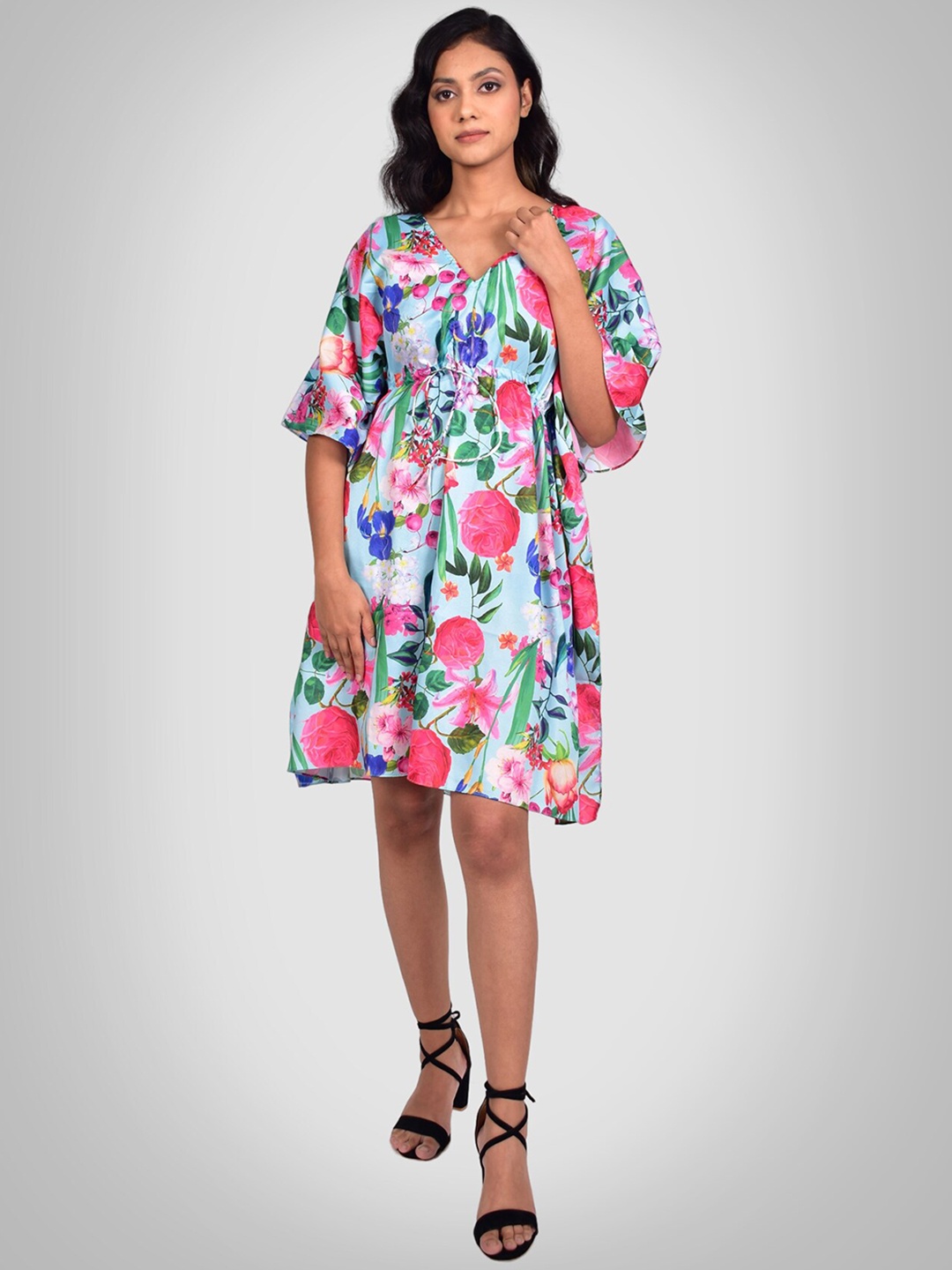 

Rajoria Instyle Women Digital Printed Kaftan Dress Swimwear, Blue