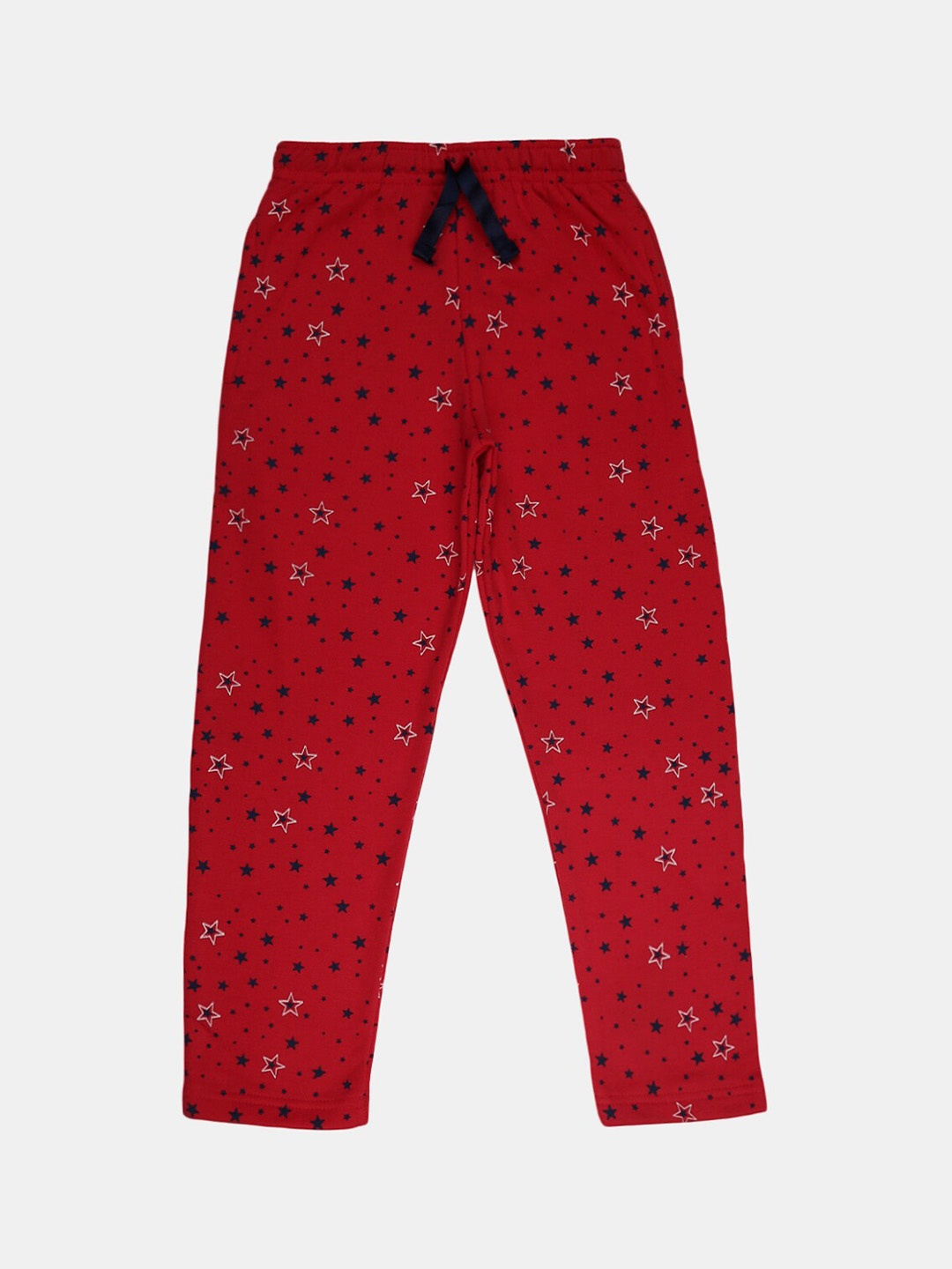 

V-Mart Girls Printed Fleece Lounge Pants, Red