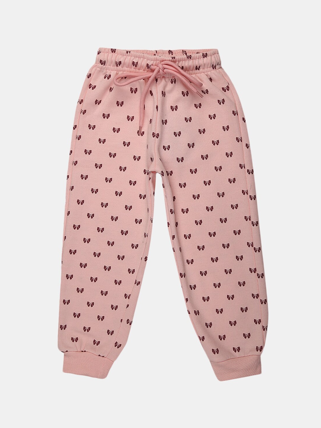 

V-Mart Girls Printed Fleece Lounge Pant, Pink