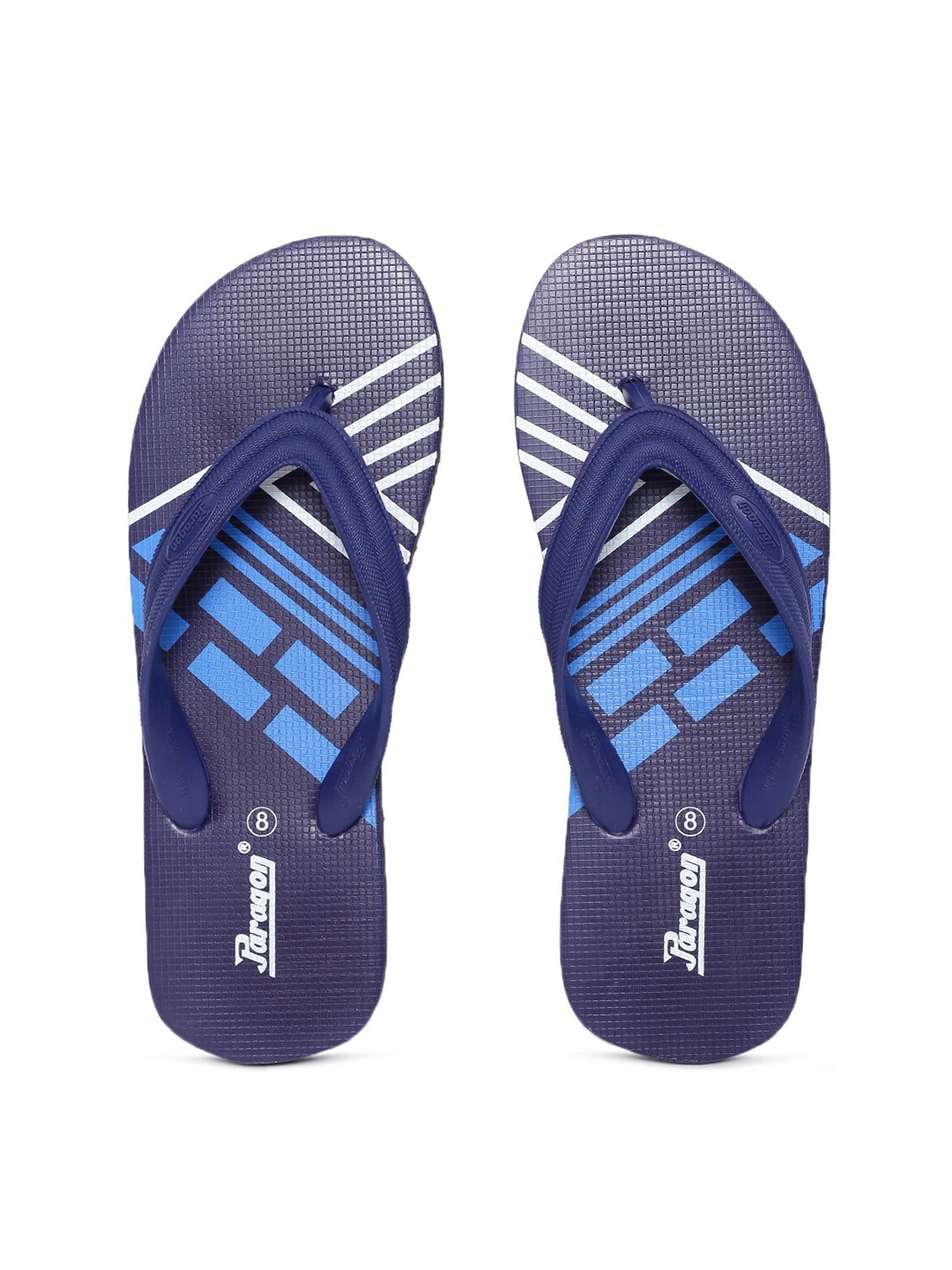

Paragon Men Lightweight & Waterproof Hawai Flip Flops, Navy blue