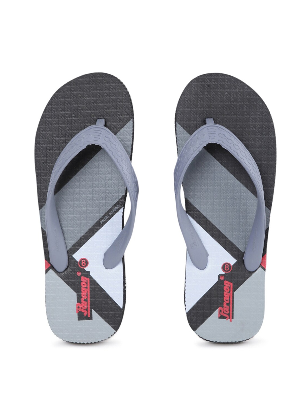 

Paragon Men Lightweight & Waterproof Hawai Flip Flops, Black