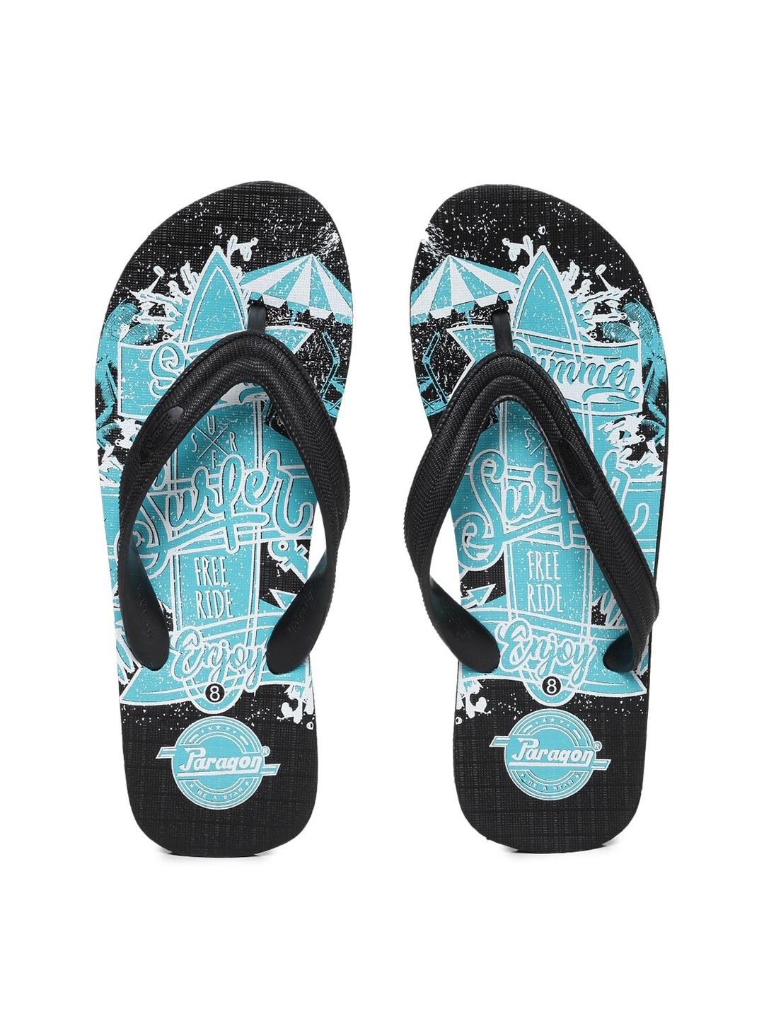 

Paragon Men Lightweight & Waterproof Hawai Flip Flops, Blue