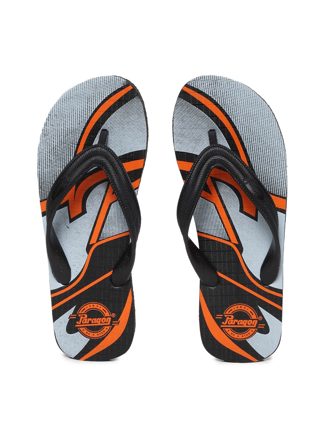 

Paragon Men Lightweight & Waterproof Hawai Flip Flops, Grey