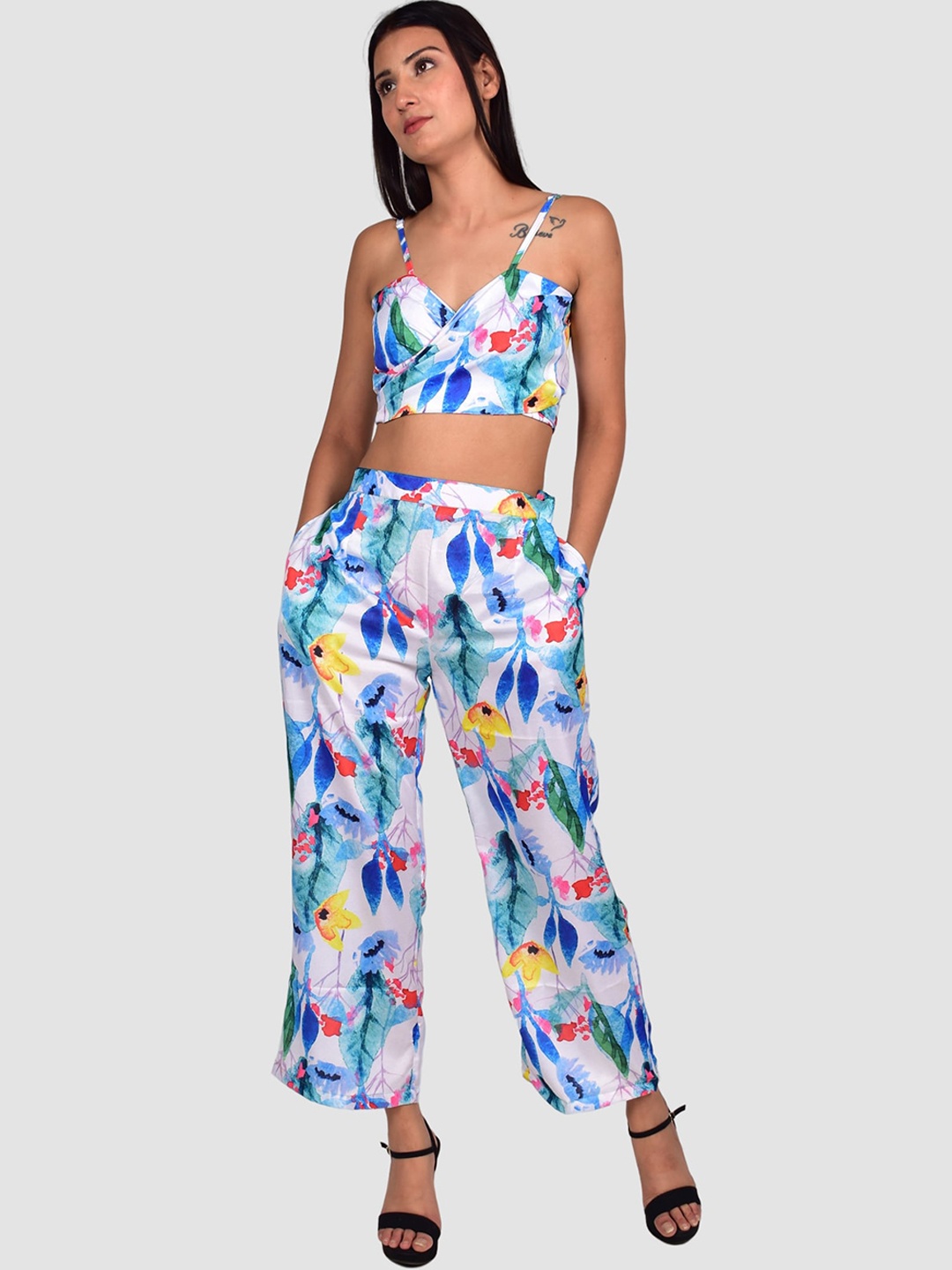 

Rajoria Instyle Women Digital Printed Swimsuit, Blue