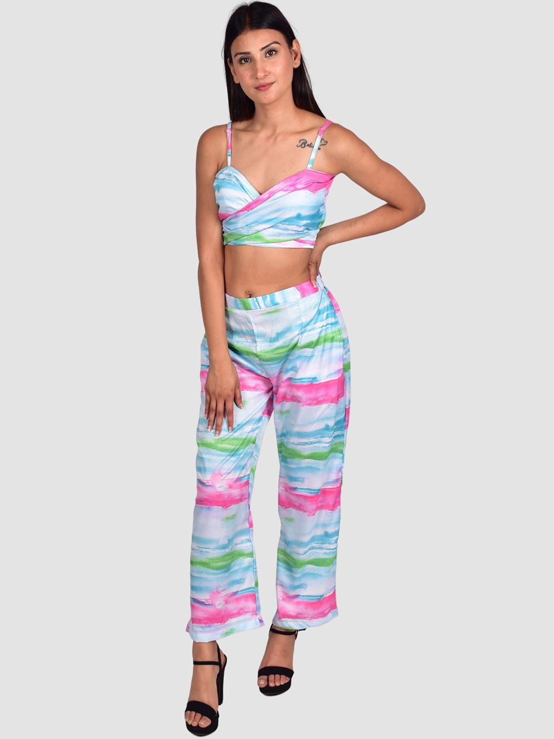 

Rajoria Instyle Women Digital Printed Swimsuit, Blue