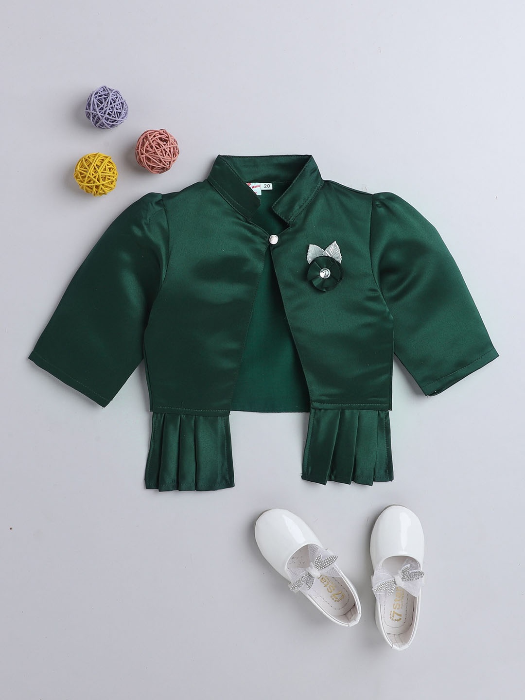 

The Magic Wand Girls Embellished Shrug, Green
