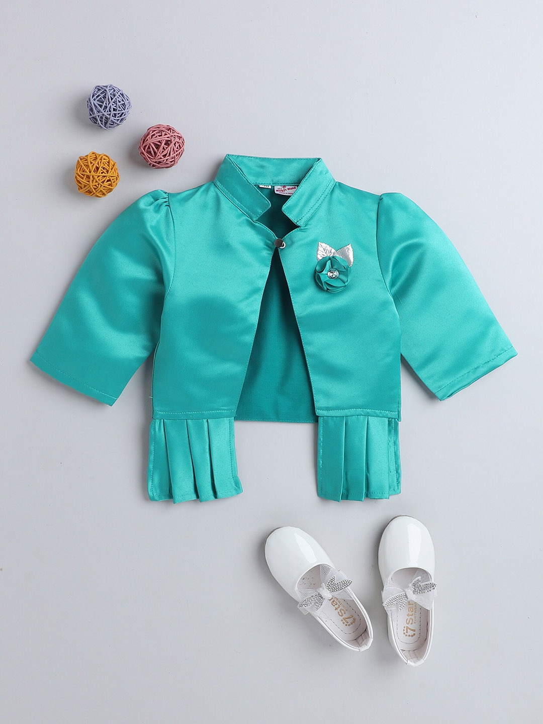 

The Magic Wand Girls Embellished Shrug, Sea green