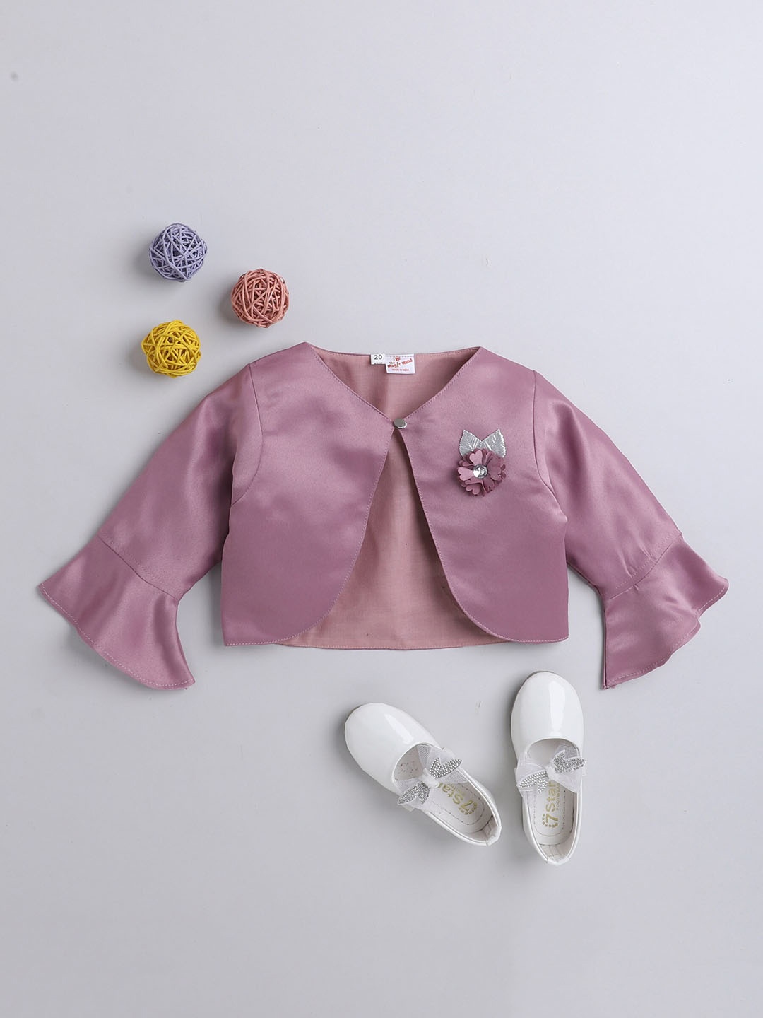 

The Magic Wand Girls Embellished Crop Shrug, Pink
