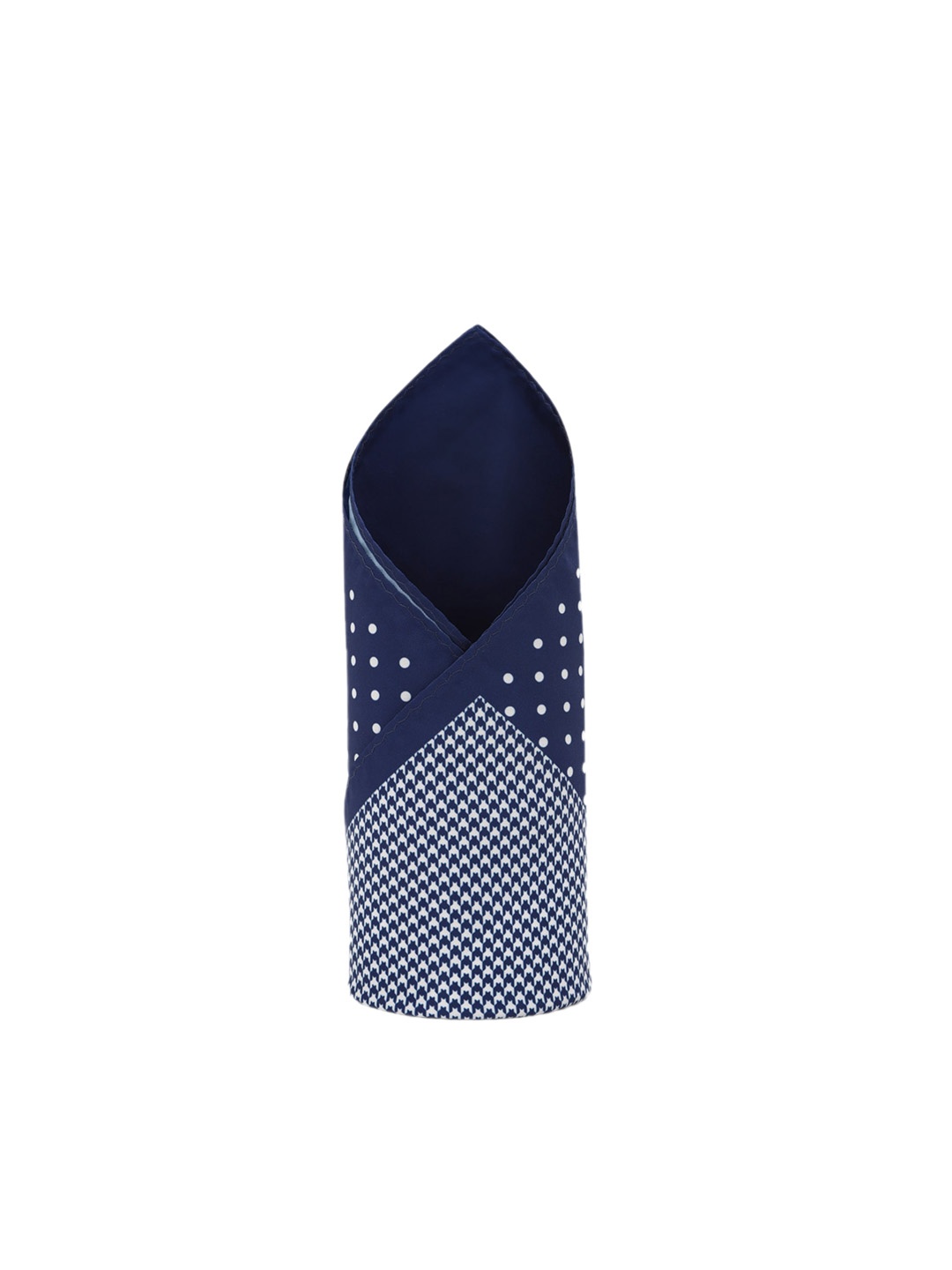 

Van Heusen Men Printed Pocket Square, Navy blue