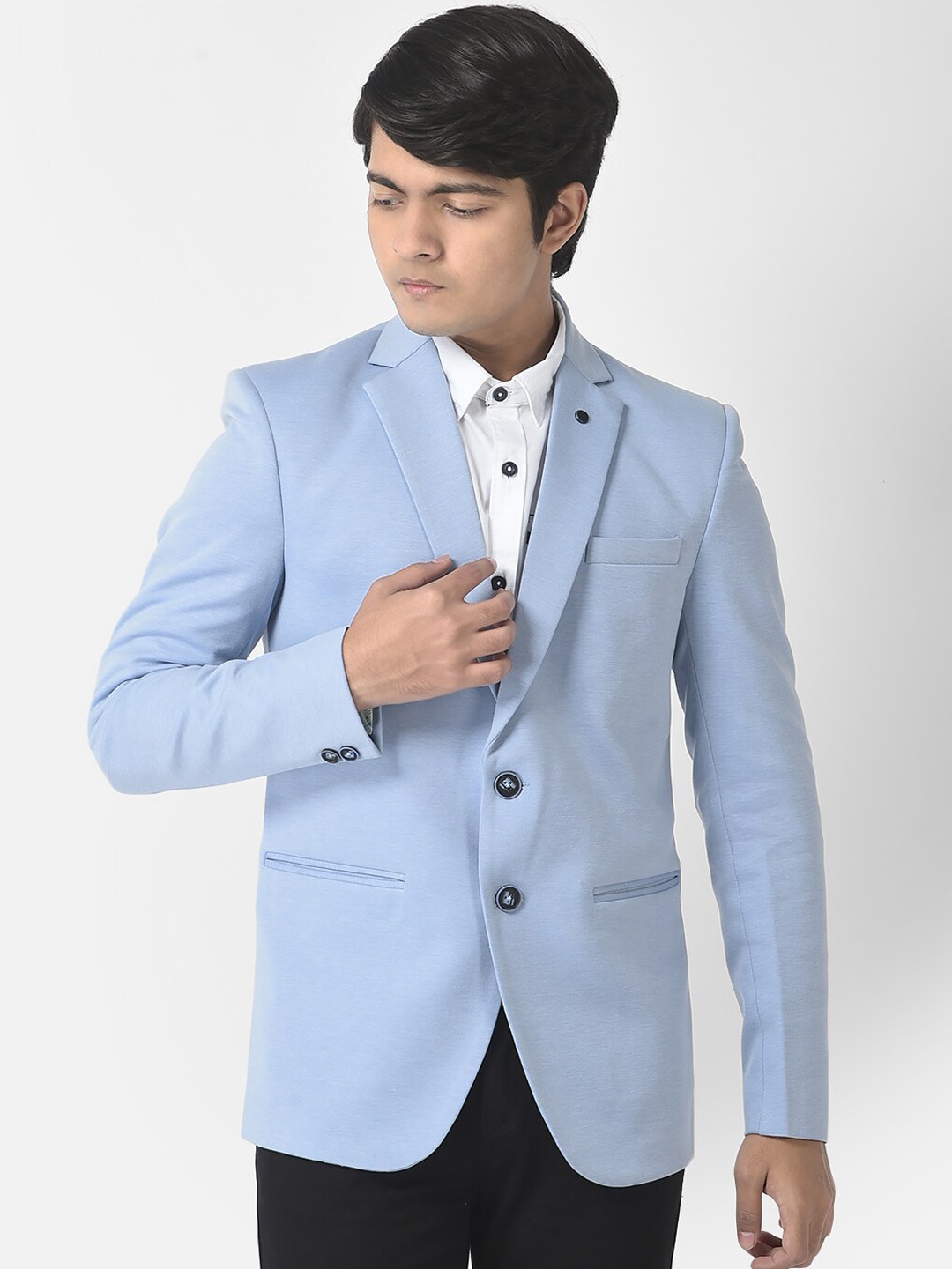 

Crimsoune Club Boys Single-Breasted Blazers, Blue