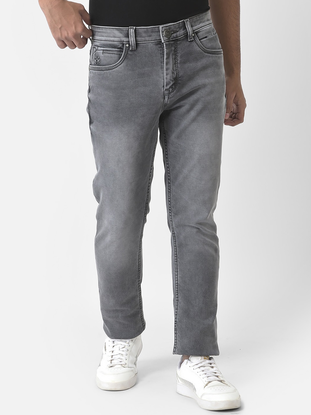 

Crimsoune Club Boys Urban Slim Fit Heavy Fade Jeans, Grey