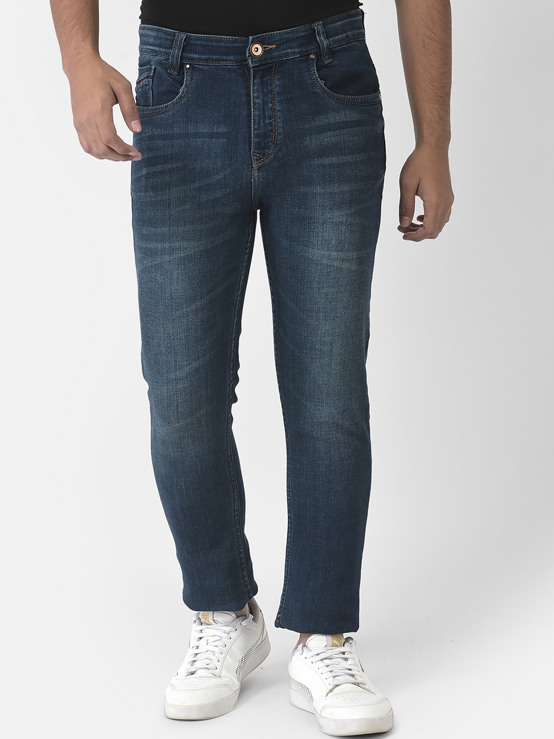 

Crimsoune Club Boys Cotton Urban Slim Light Fade Jeans, Blue
