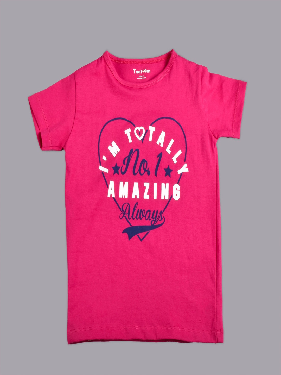 

Taatoom Girls Printed T-shirt, Red
