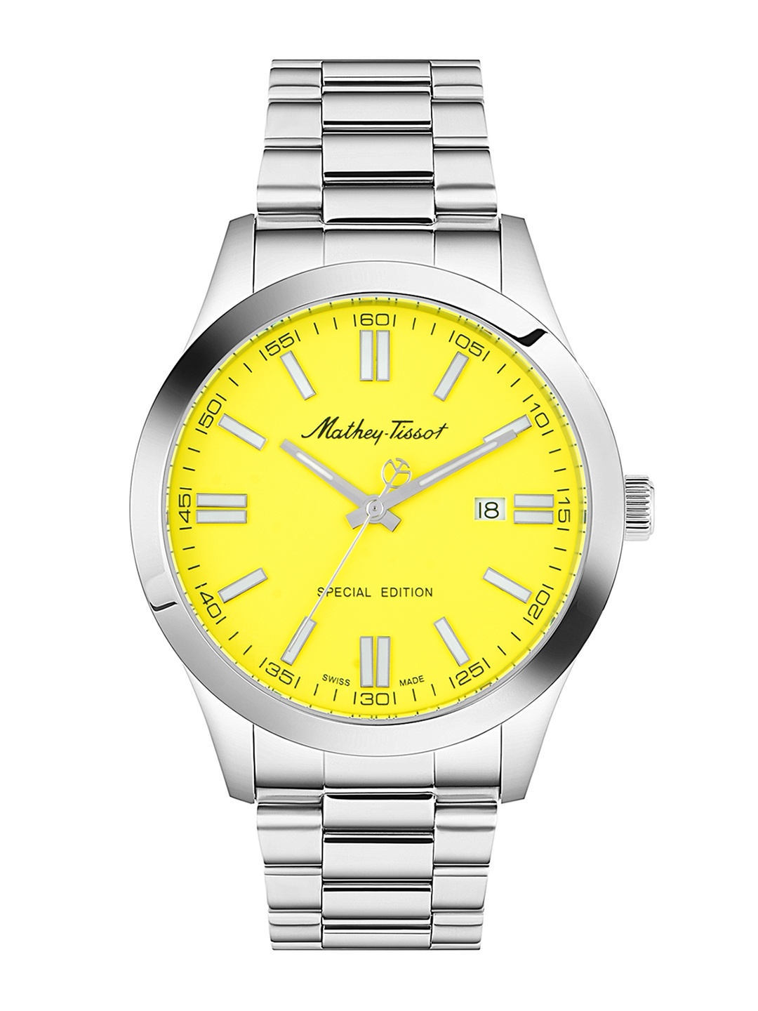 

Mathey-Tissot Swiss Made Special Edition Analog Yellow Dial Men's Watch - H455J