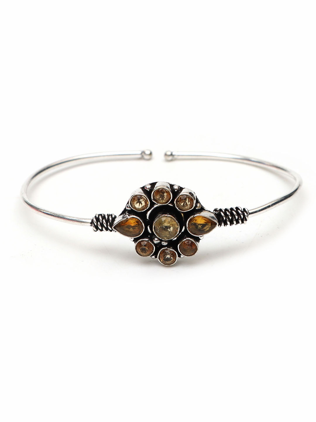 

Ozanoo Women Silver-Plated Kada Bracelet