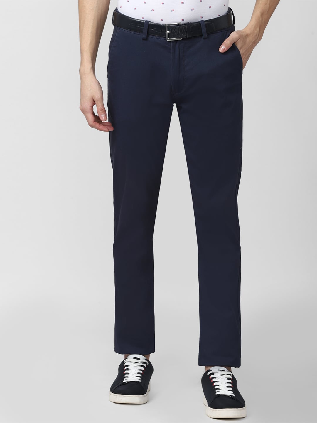 

Peter England Casuals Men Mid Rise Slim Fit Jeans, Navy blue