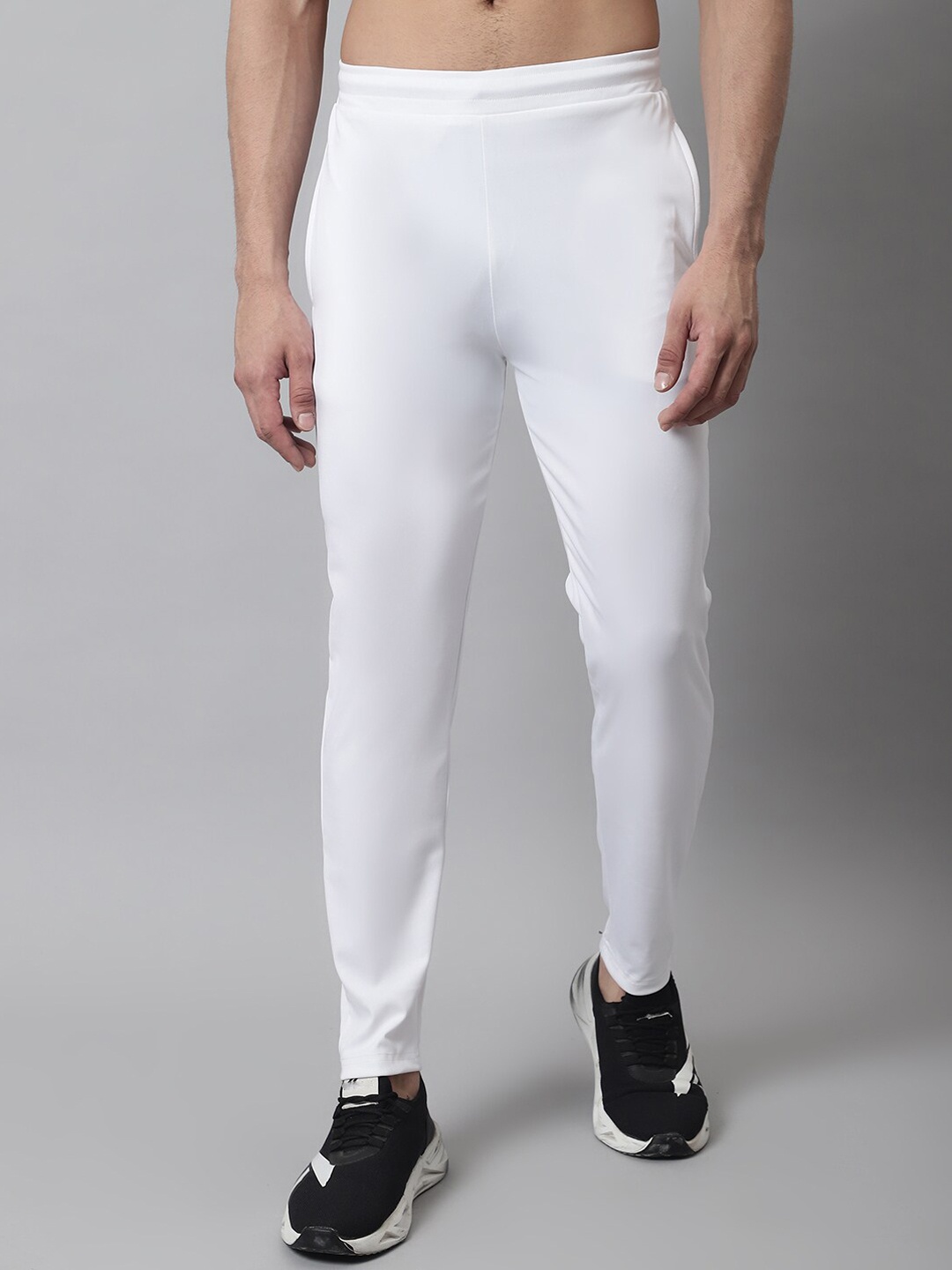 

JAINISH Men Slim-Fit Track Pants, White