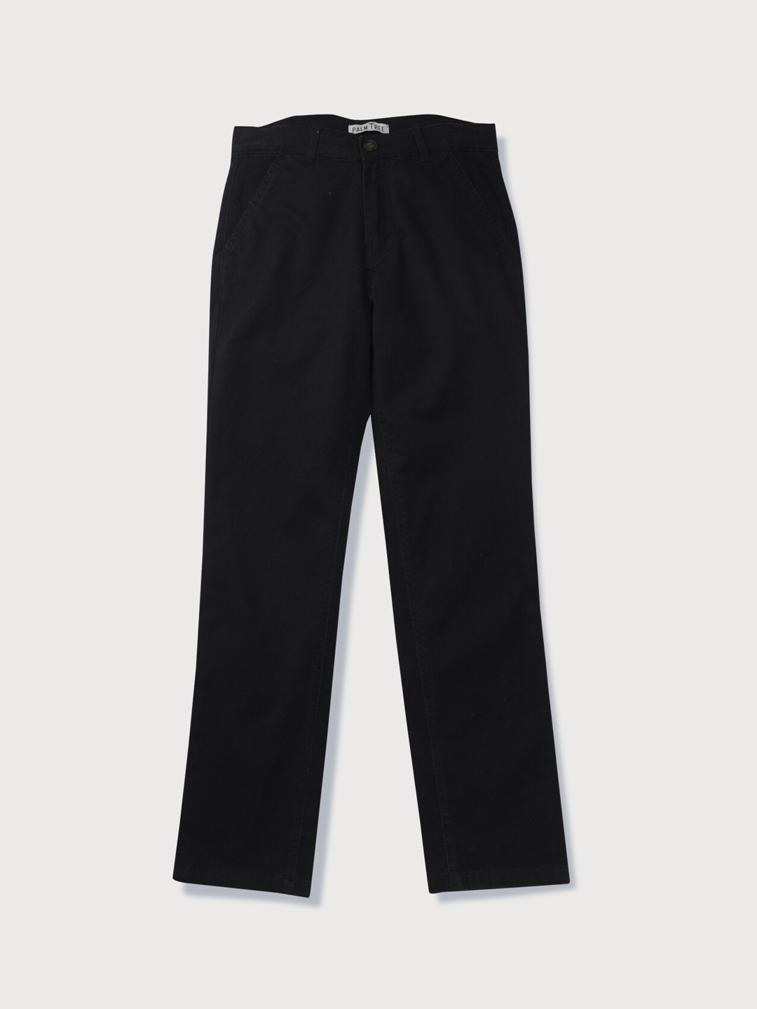 

Palm Tree Boys Cotton Regular Trousers, Black