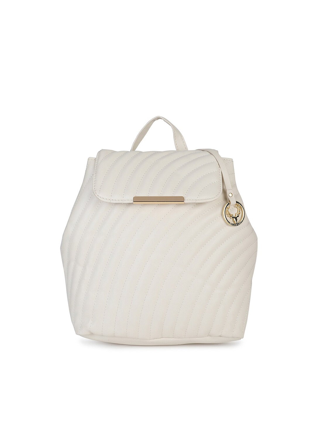

Allen Solly Women Textured Backpack, White