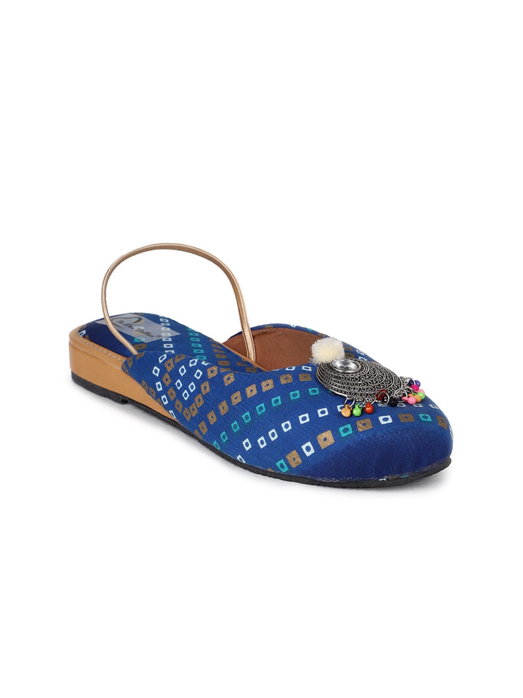 

The Desi Dulhan Women Blue Ballerinas with Bows Flats