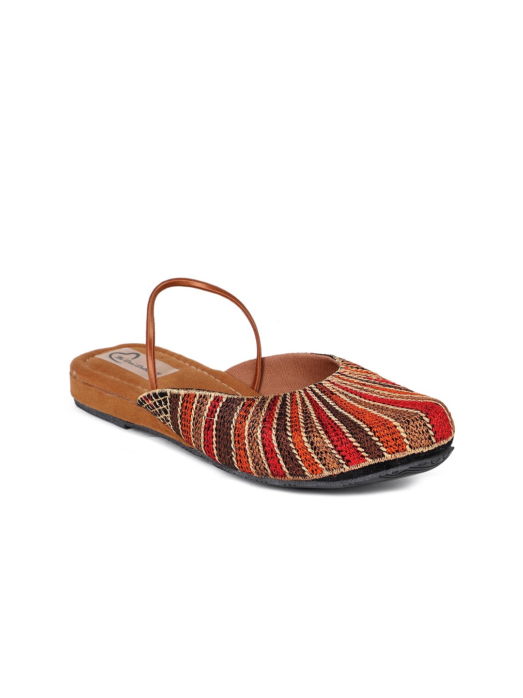 

The Desi Dulhan Women Mules with Embroidered Flats, Red