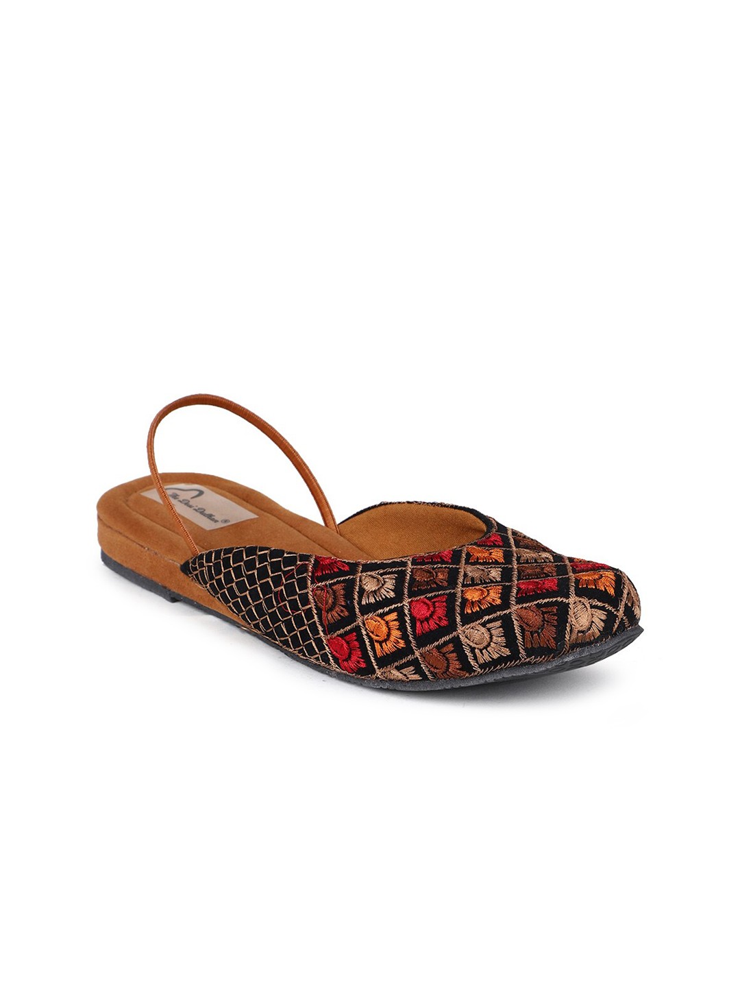 

The Desi Dulhan Women Mules with Embroidered Flats, Black