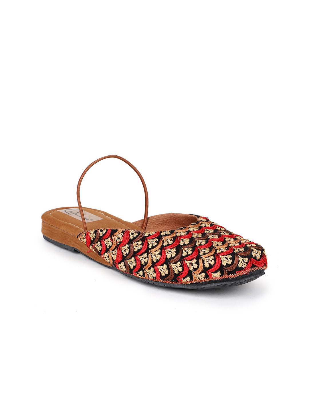 

The Desi Dulhan Women Embellished Mules Flats, Black