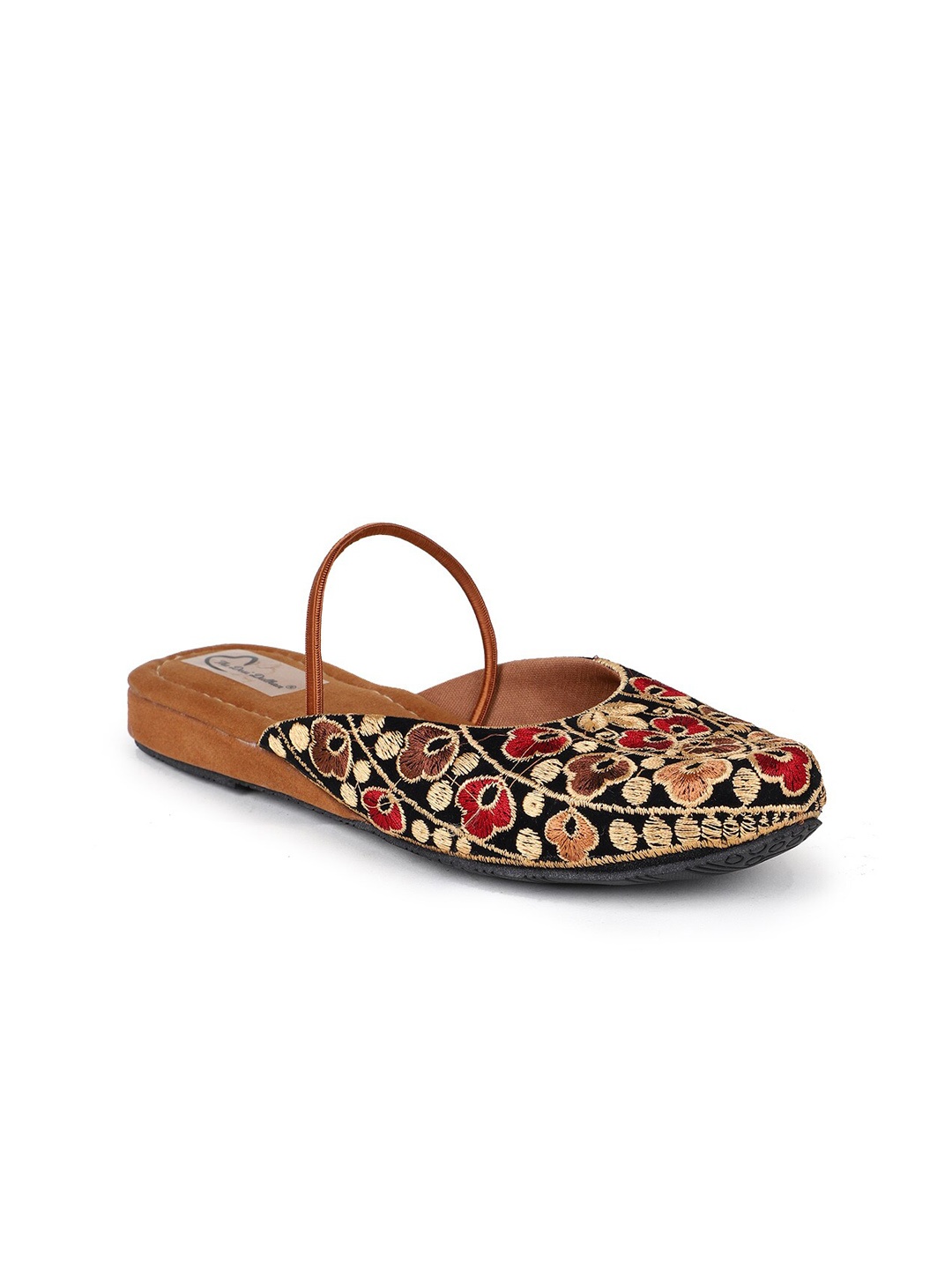 

The Desi Dulhan Women Mules Flats, Black