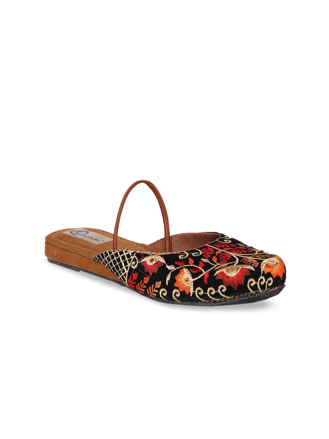 

The Desi Dulhan Women Mules Flats, Black