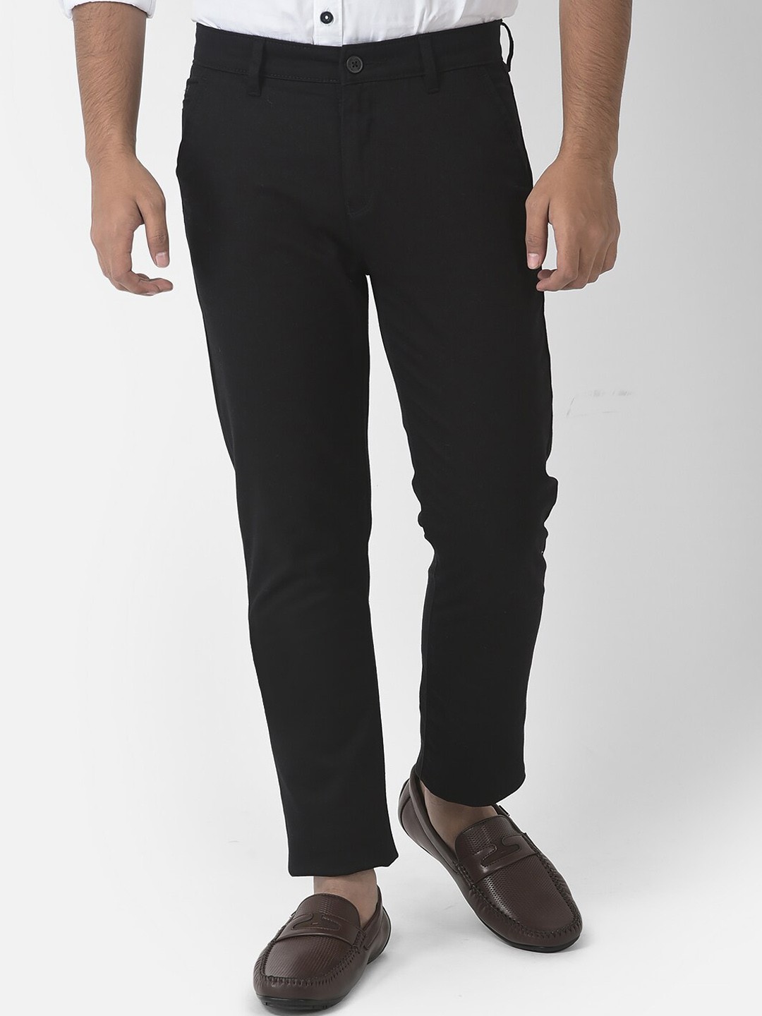 

Crimsoune Club Boys Relaxed Cotton Chinos Trousers, Black