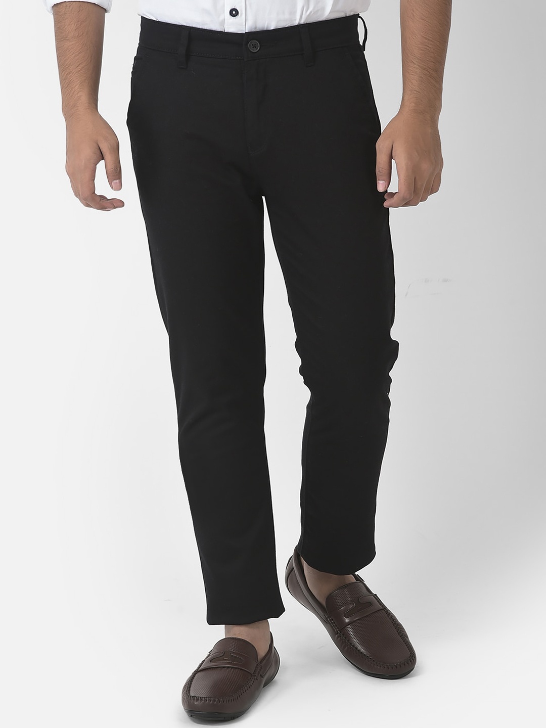 

Crimsoune Club Boys Relaxed Cotton Chinos Trousers, Black