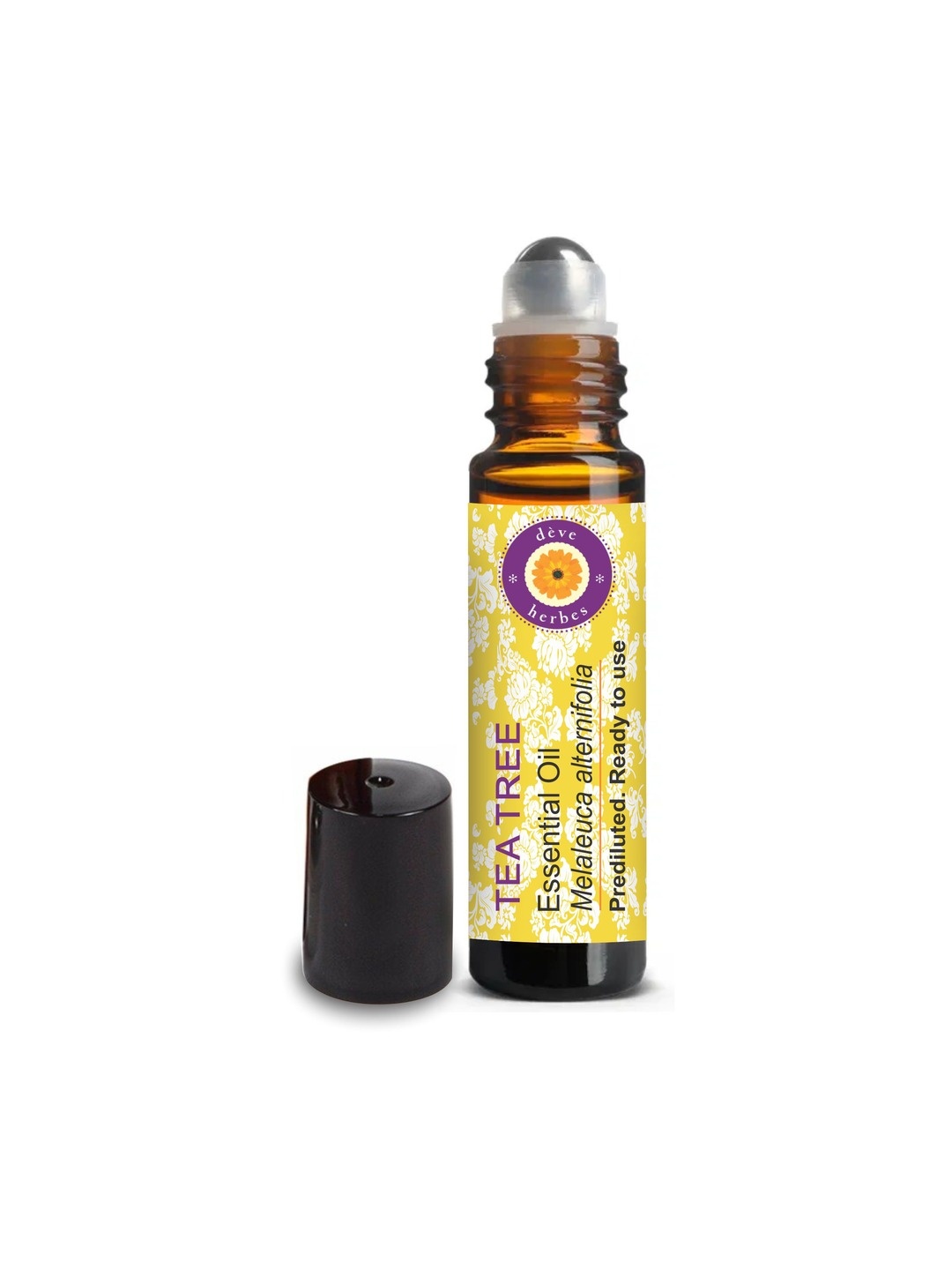 

Deve Herbes Pre Diluted Ready To Use Tea Tree Essential Oil Roll-On - 10 ml, Yellow