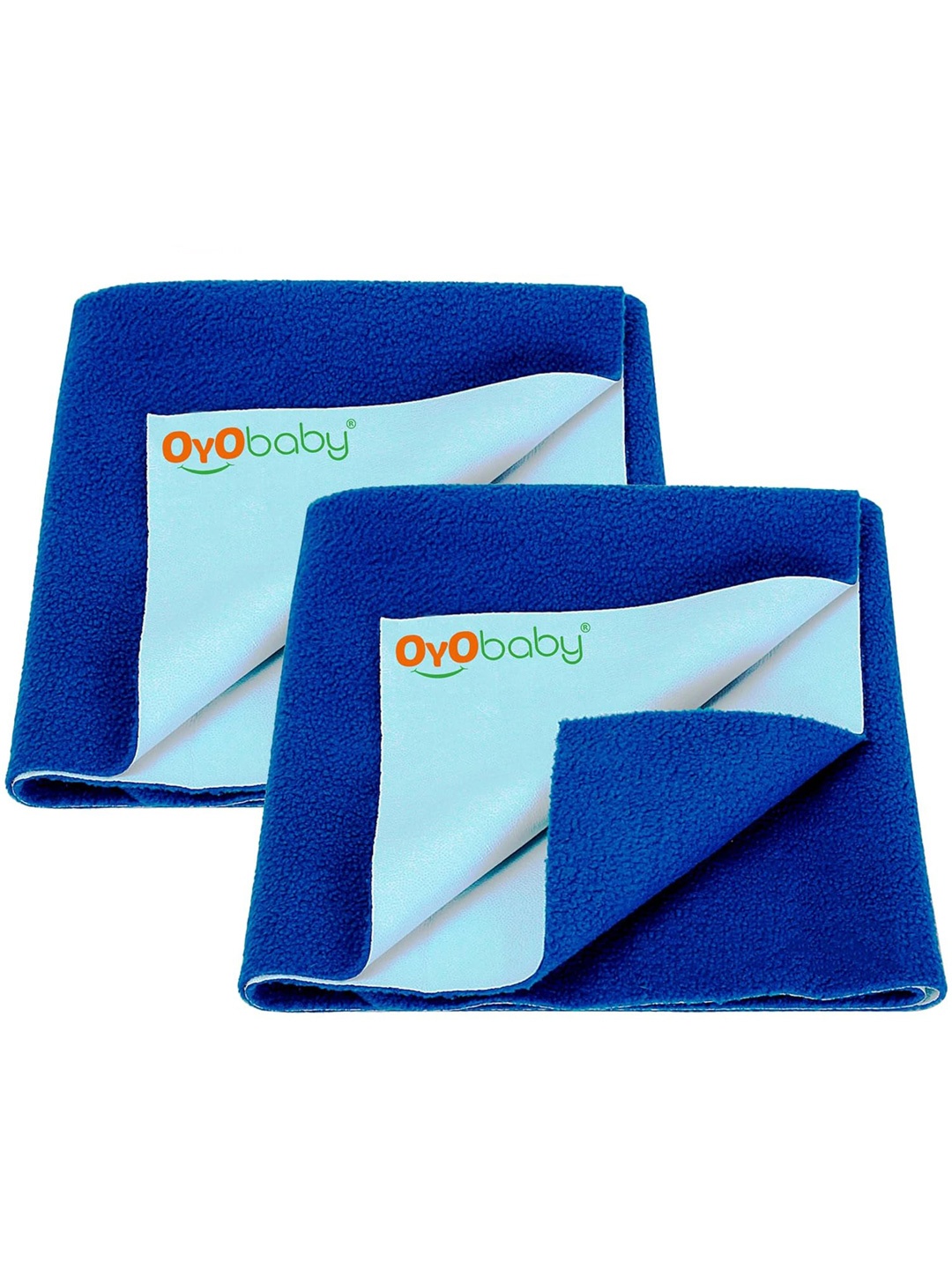 

OyO Baby Set of 2 Royal Blue Waterproof & Baby Dry Sheet Polycotton Mattress Protector