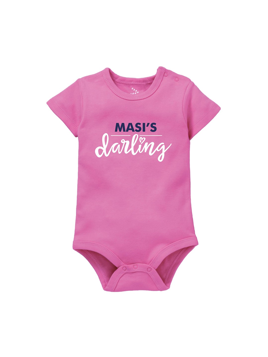 

Zeezeezoo Kids Masi's Darling Printed Cotton Bodysuit, Pink