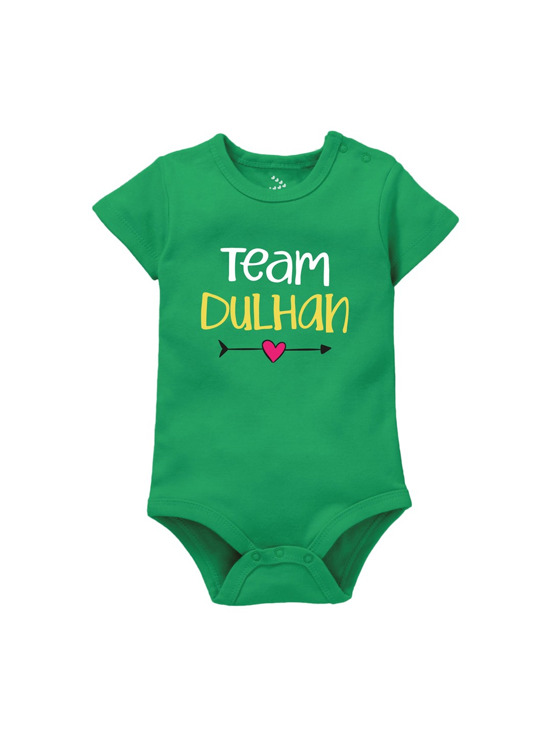 

Zeezeezoo Kids Shaadi Dulhan Printed Cotton Bodysuit, Green
