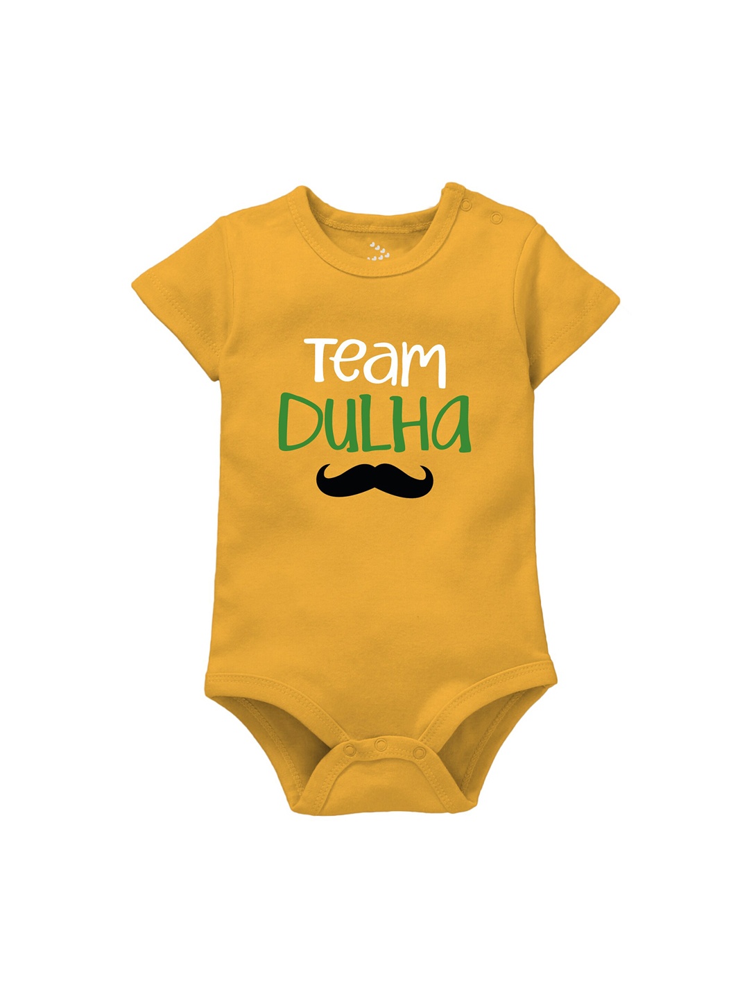 

Zeezeezoo Kids Shaadi Dulha Printed Cotton Bodysuit, Yellow