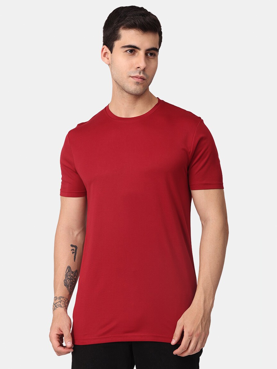 

Snitch Men Cotton T-shirt, Maroon