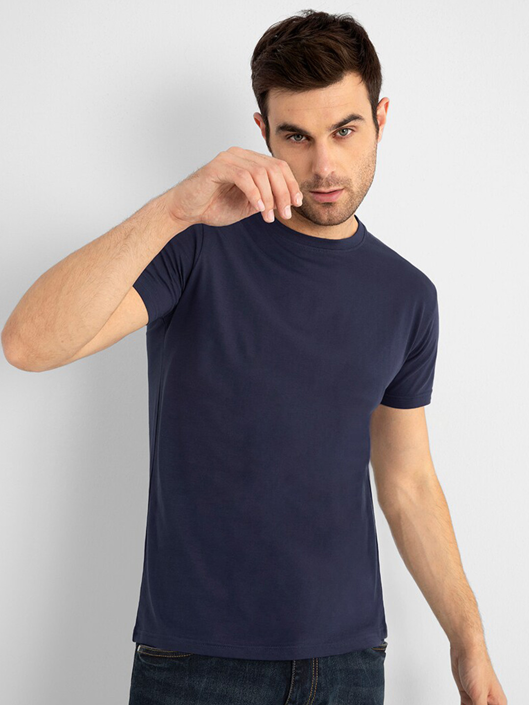 

Snitch Men Cotton T-shirt, Blue