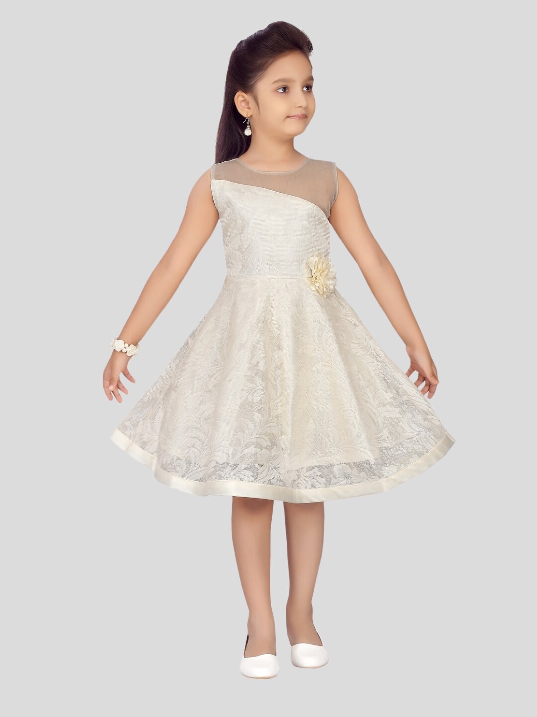 

Aarika Off White Net Dress