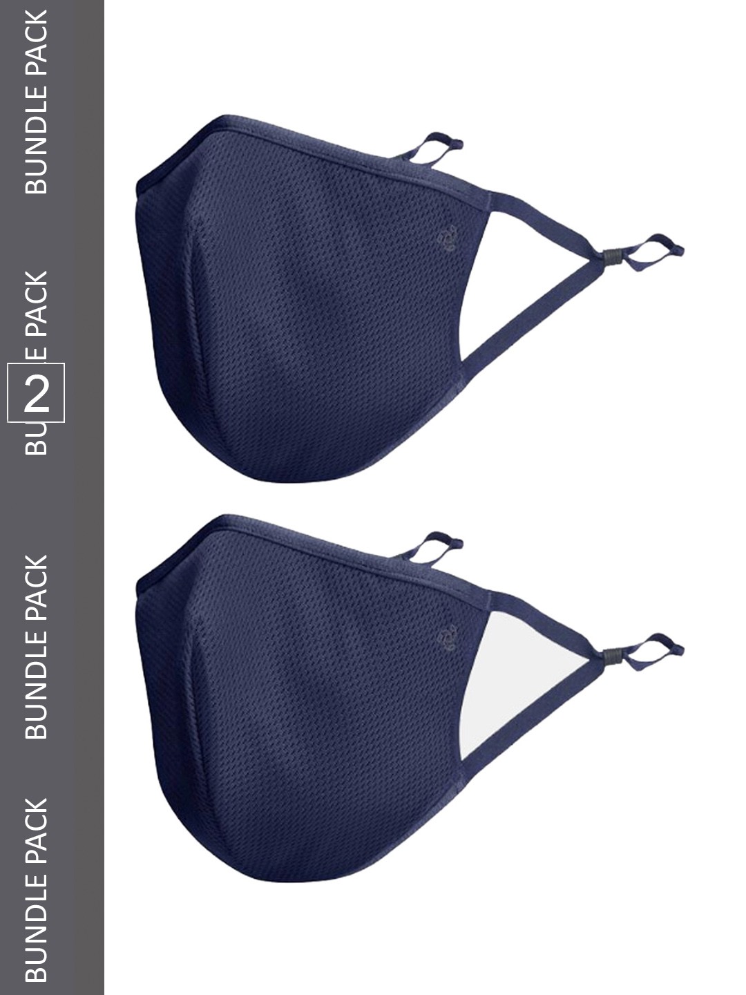 

Jockey Kids Pack Of 2 FM03 Polyester Mesh & Cotton Woven Face Masks - Imperial Blue