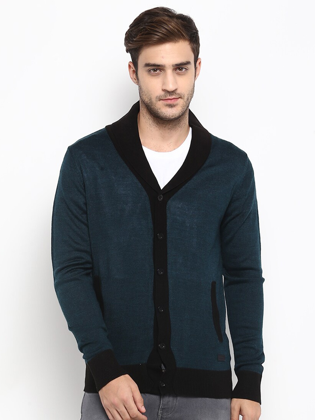 

Red Chief Men Acrylic Cardigan, Green