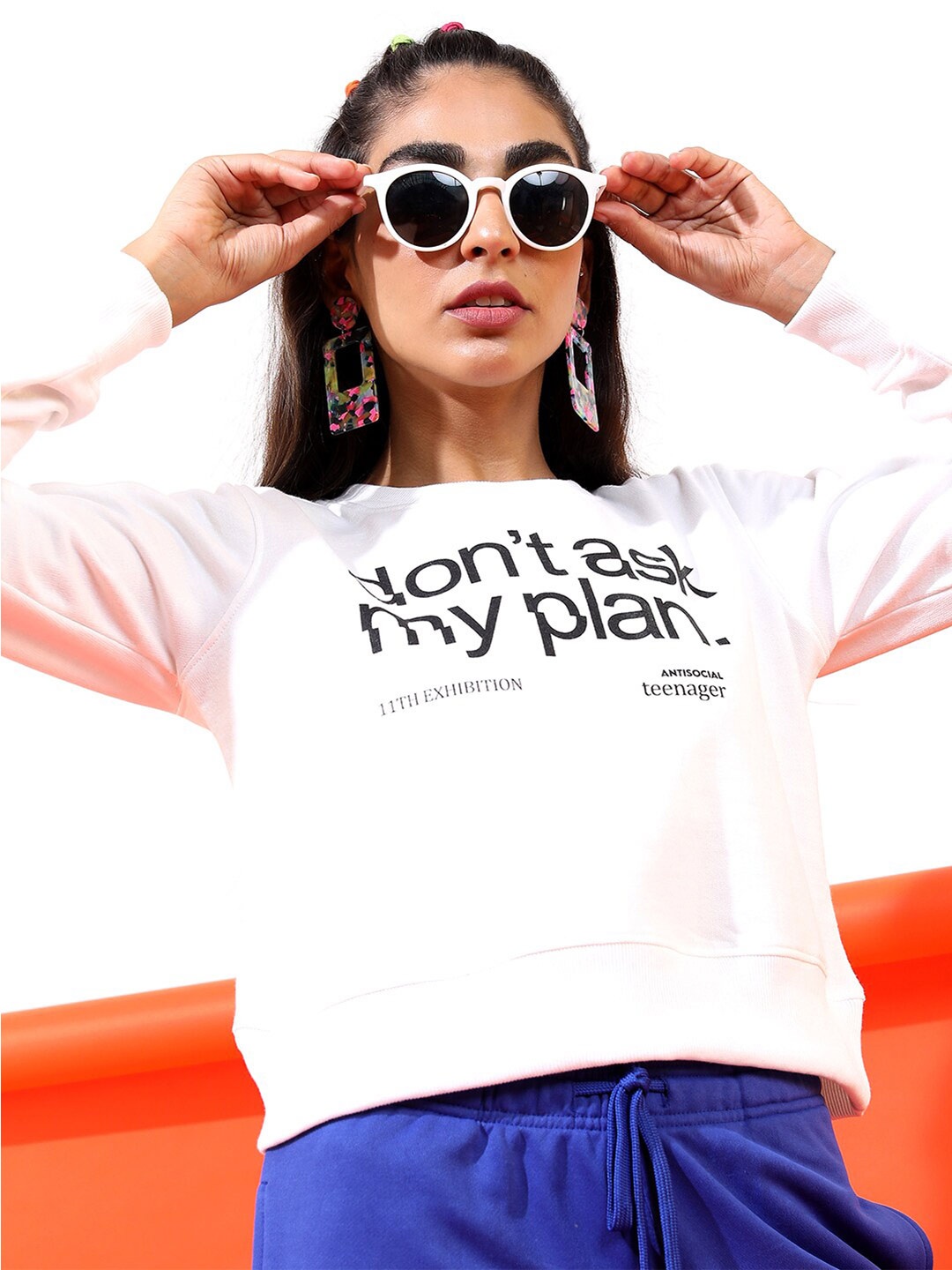 

KETCH Round Neck Pullover Sweatshirt, White