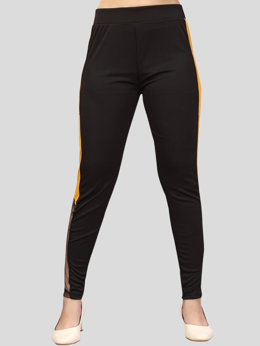 

Aarika Girls Colourblocked Track Pants, Black