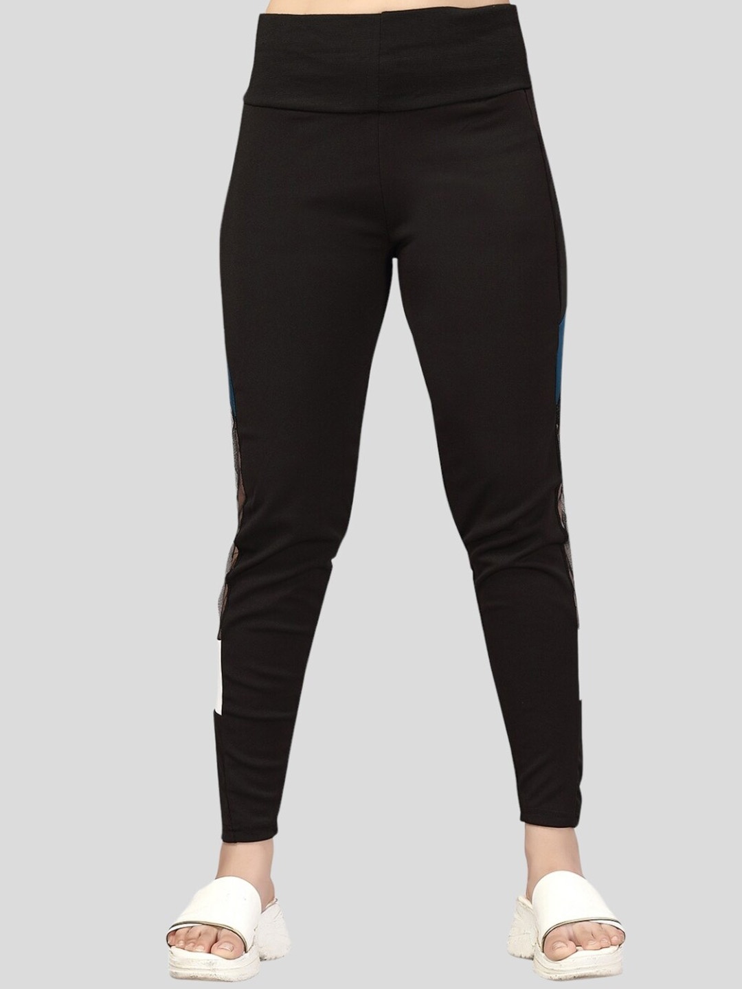

Aarika Girls Colourblocked Track Pants, Black