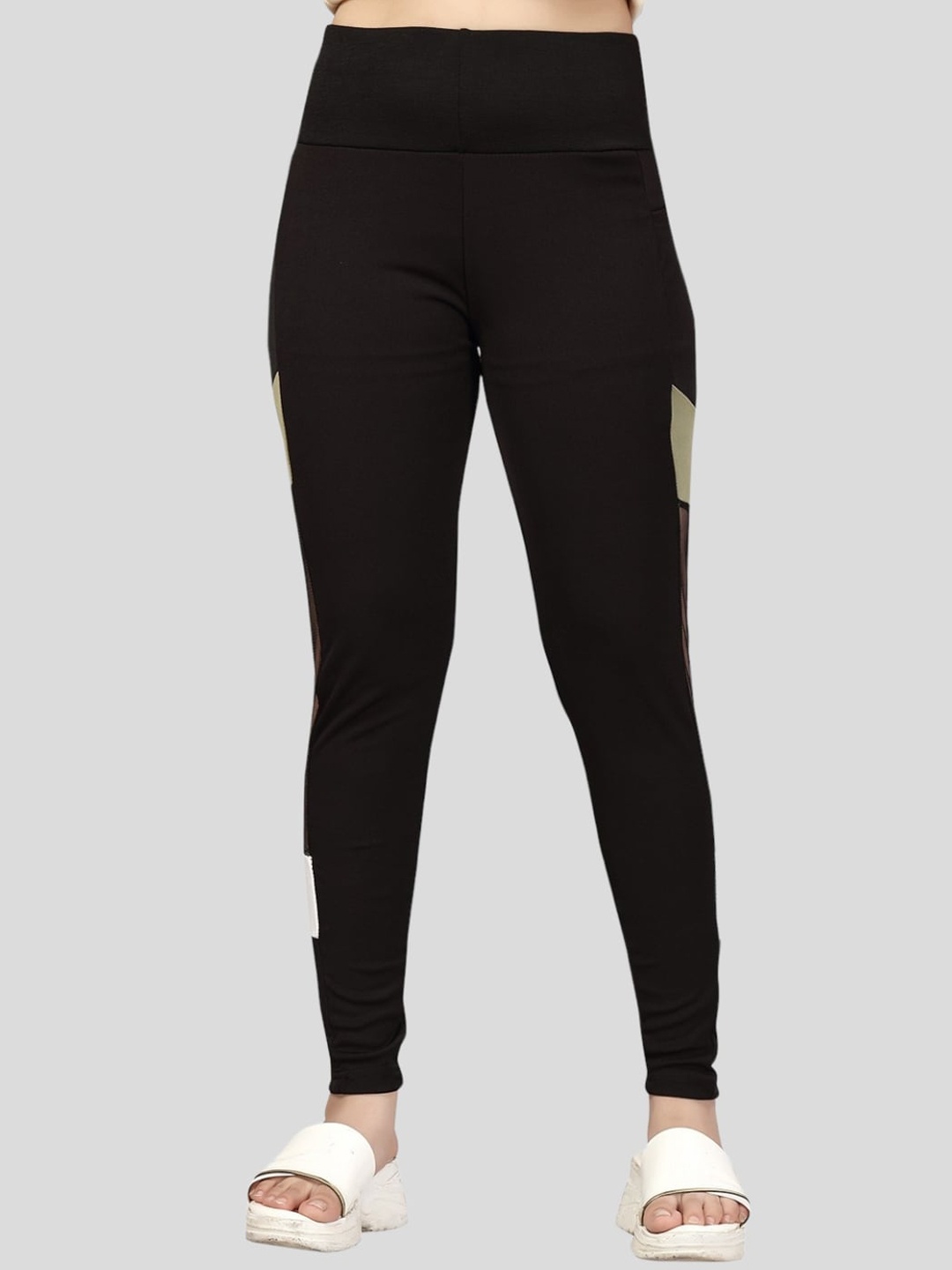 

Aarika Girls Color-Blocked Track Pants, Black