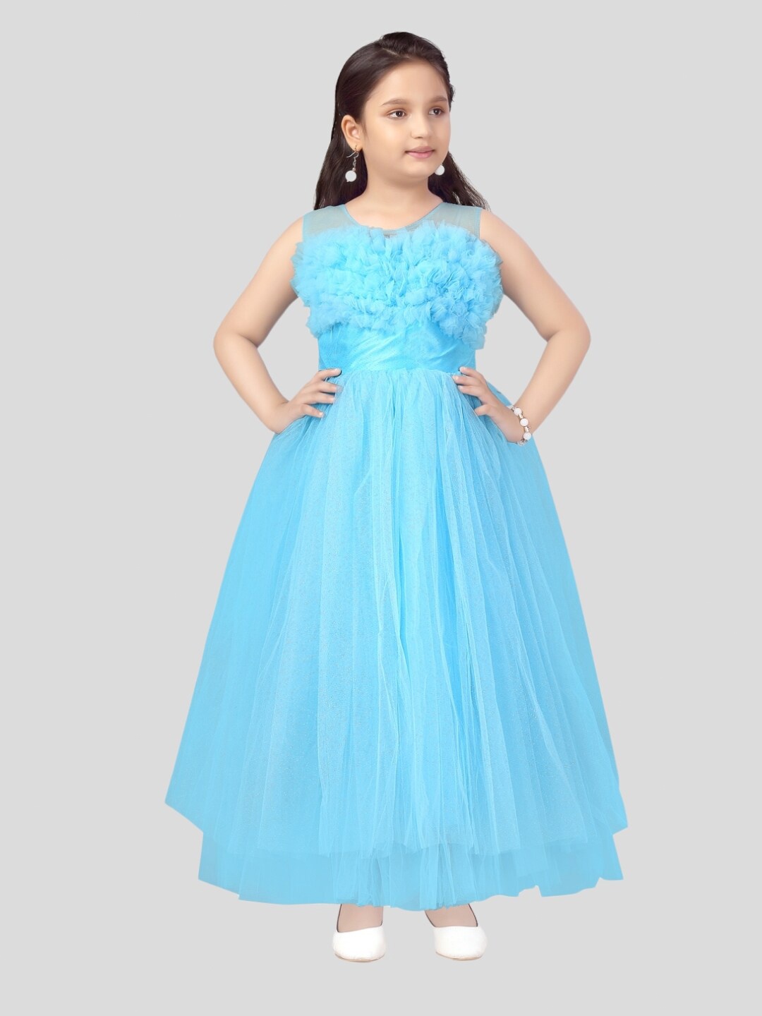 

Aarika Embellished Maxi Dress, Turquoise blue