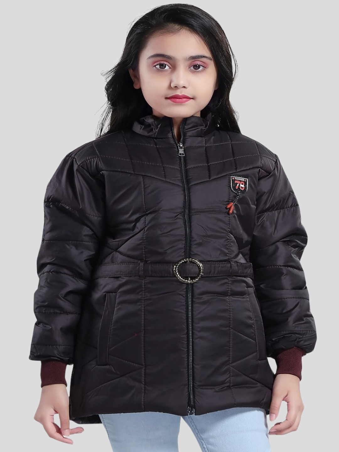 

Aarika Girls Padded Jacket, Black