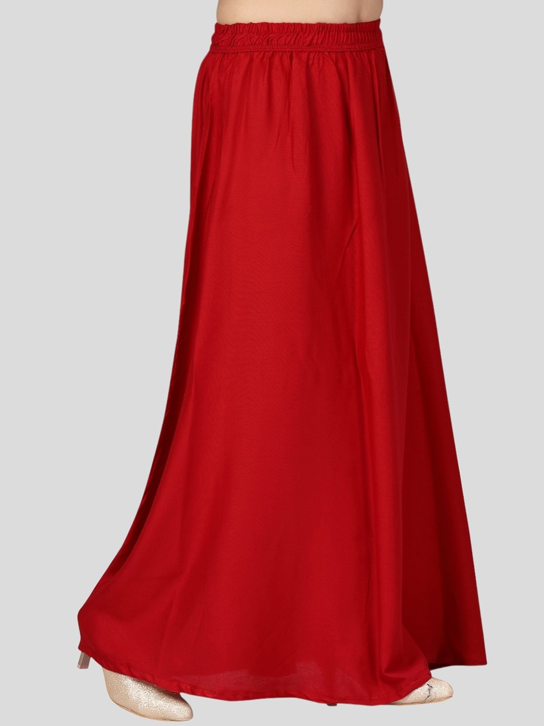 

Aarika Girls Pure Cotton Flared A-Line Ethnic Skirt, Maroon